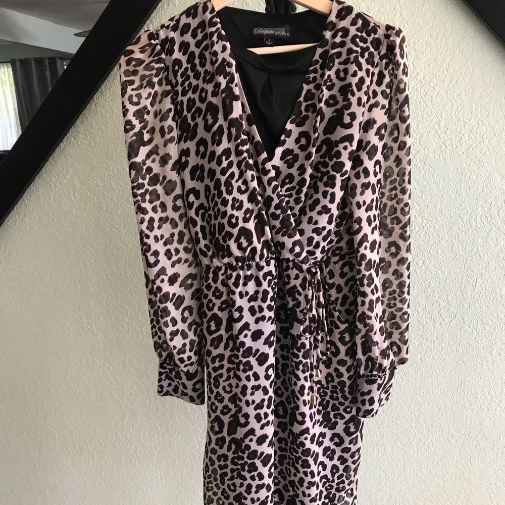 Leopard dress.